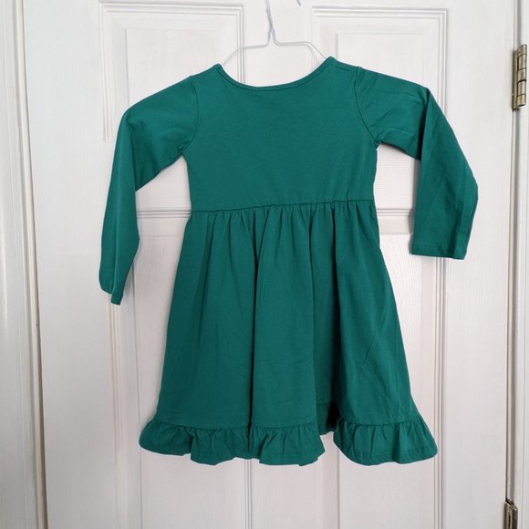 NWT Millie Loves Lilly Teal Green Twirl Dress Size 5 - Picture 5 of 5